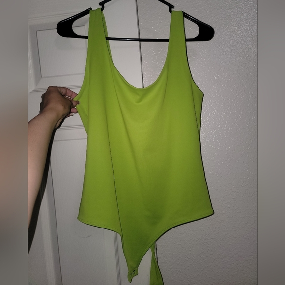 Lime Green 🟢 Contour Bodysuit - Picture 2 of 6